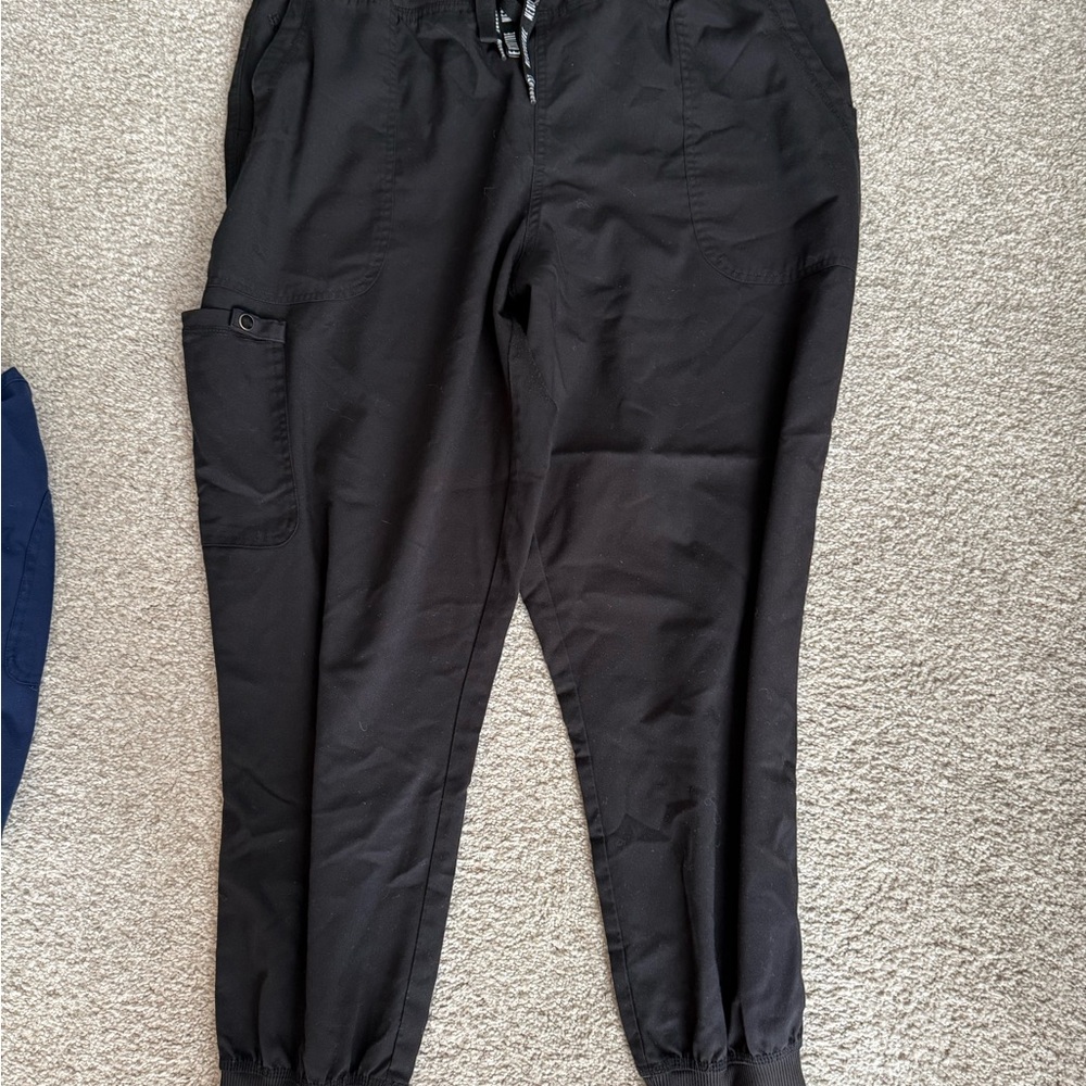 Med Couture XL Black & Blue Cargo Pants